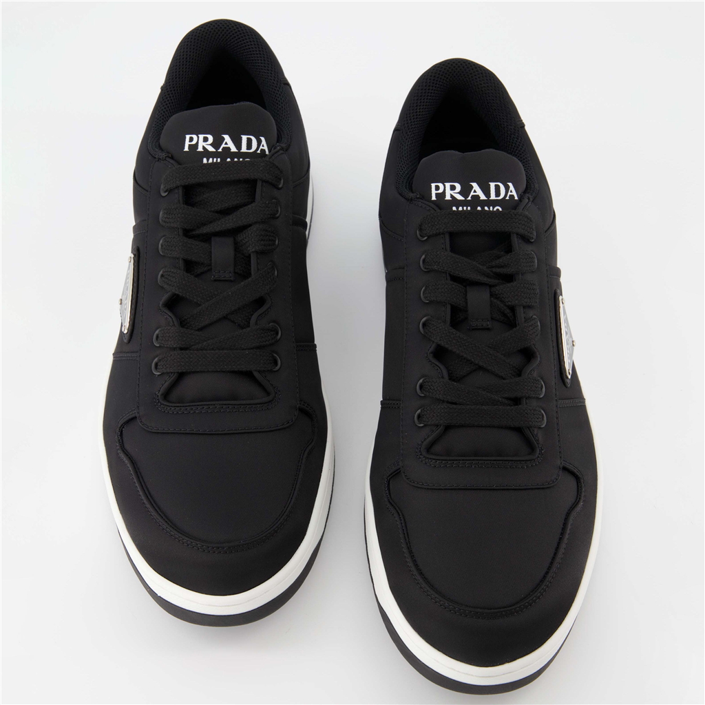 Baskets Baskets en Re-Nylon Prada Noir Homme