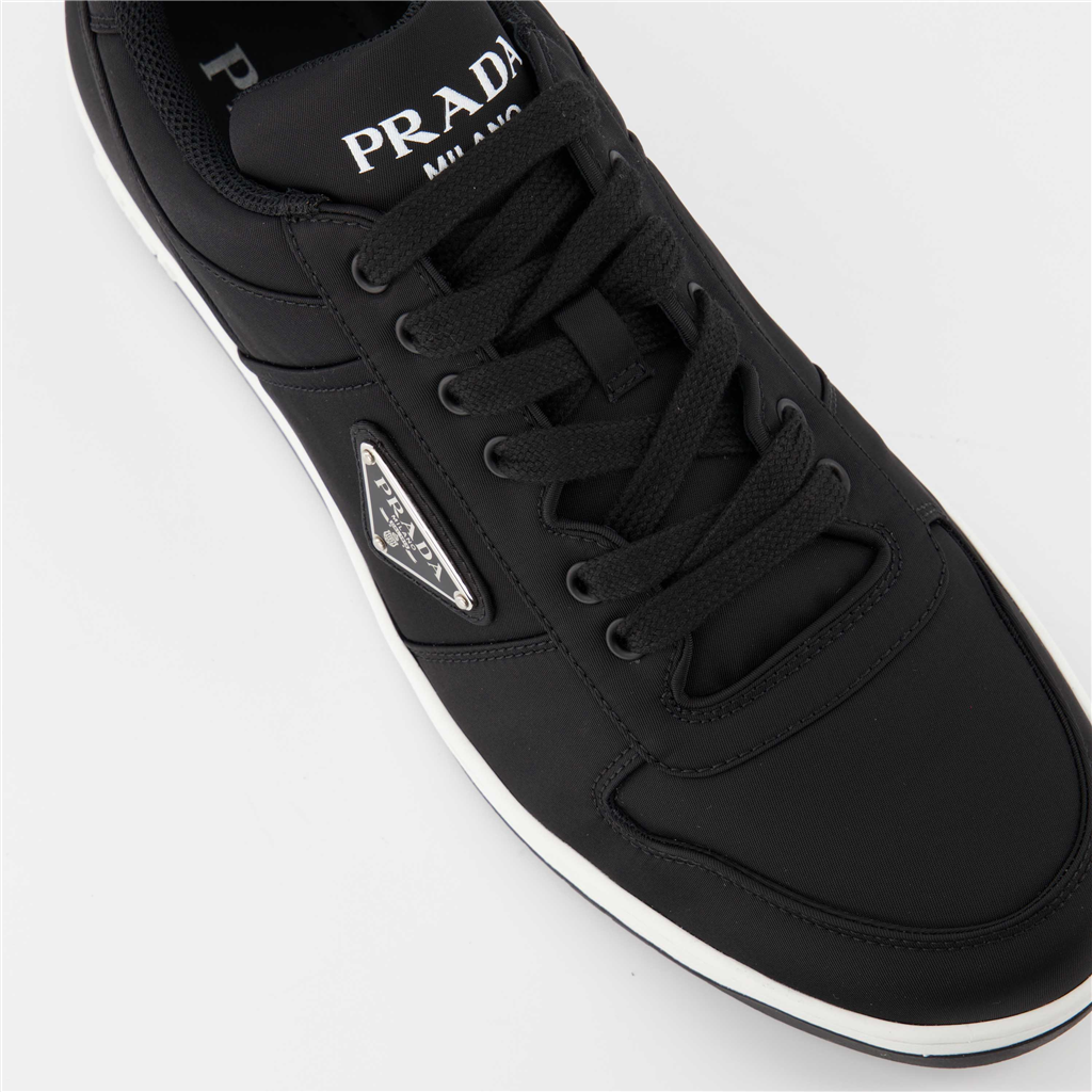 Baskets Baskets en Re-Nylon Prada Noir Homme