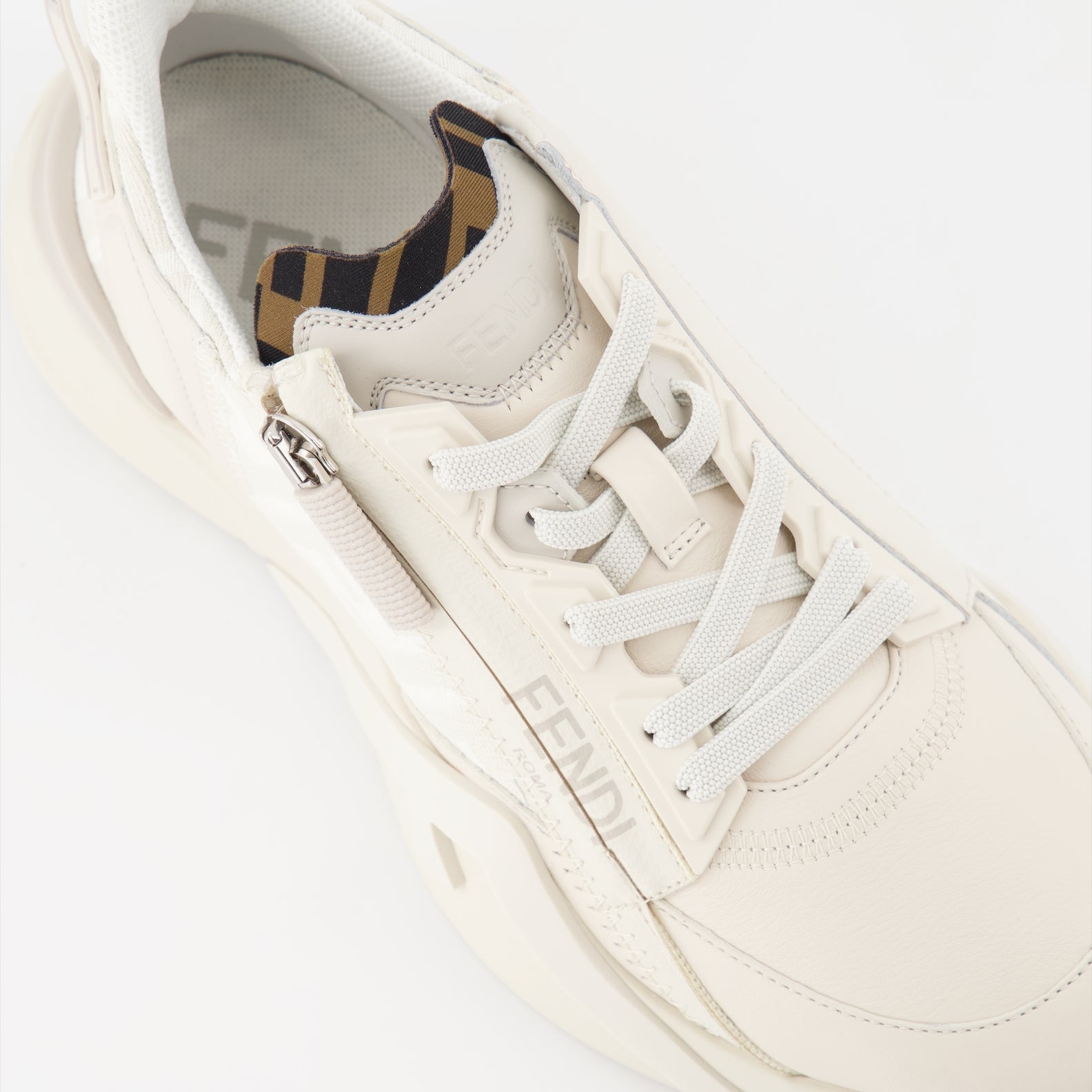 Baskets Baskets Fendi Flow Fendi Beige Femme