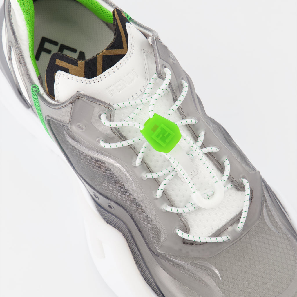 Baskets Fendi Flow en nylon gris