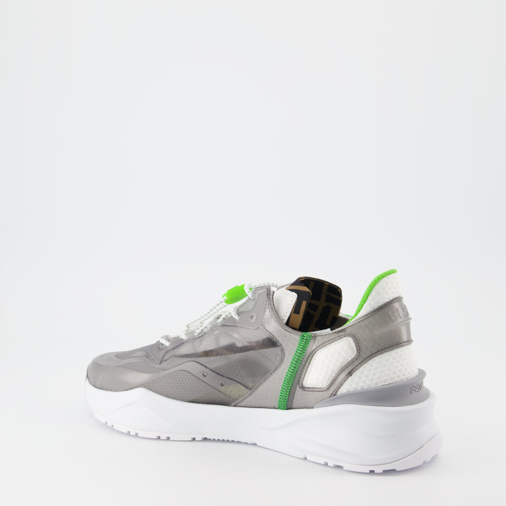 Baskets Fendi Flow en nylon gris