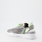 Baskets Fendi Flow en nylon gris