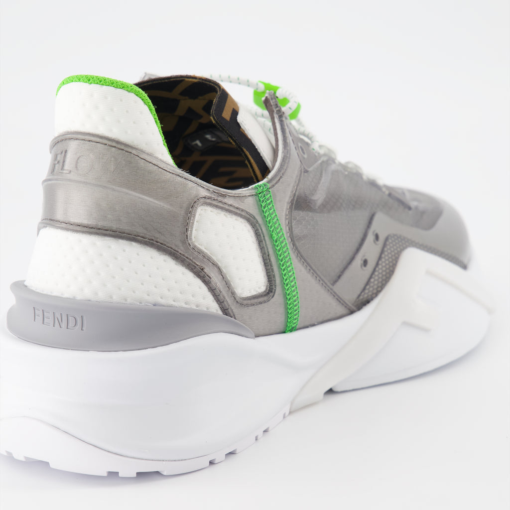 Baskets Fendi Flow en nylon gris