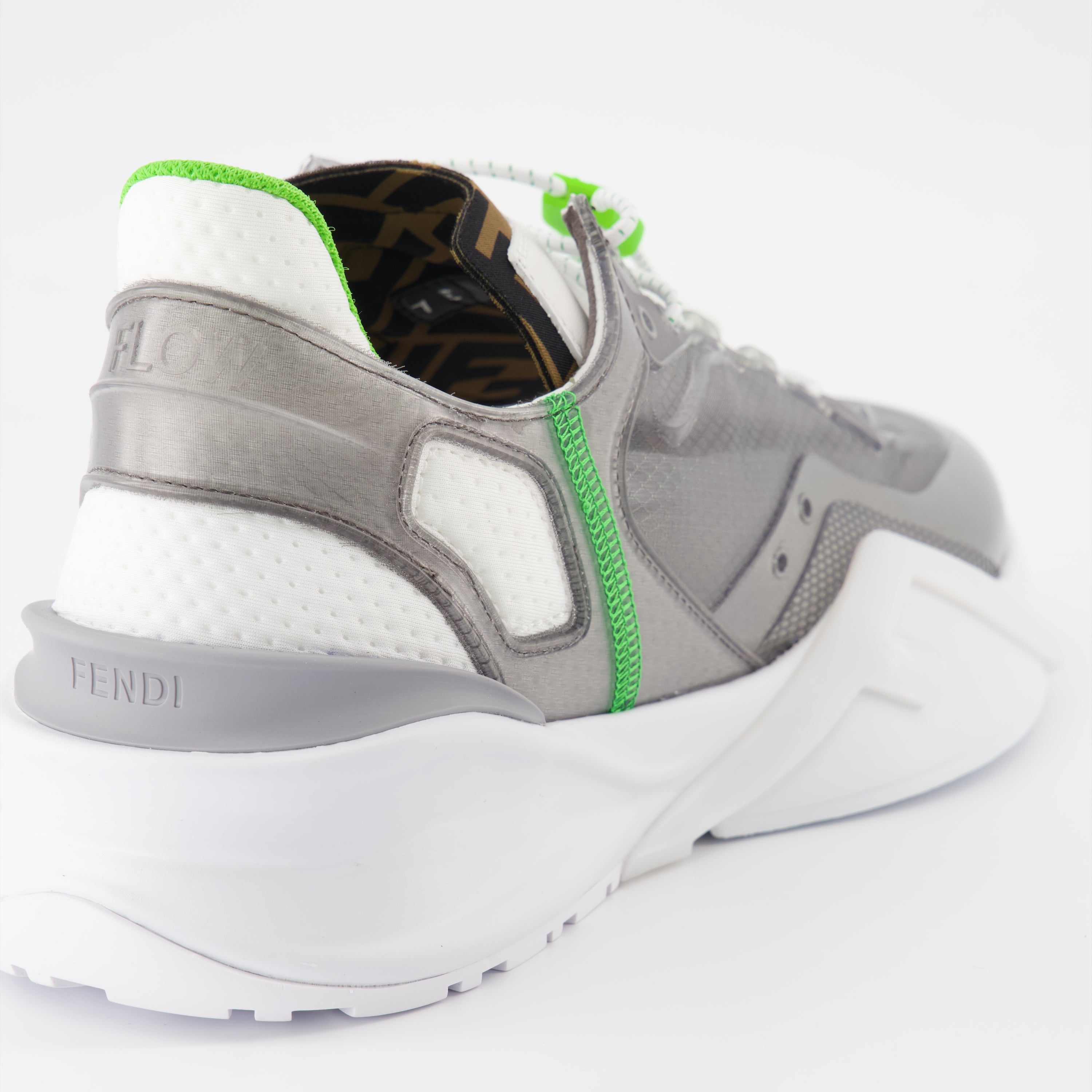 Baskets Fendi Flow en nylon gris