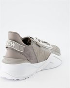 Chaussures de ville Baskets Fendi Flow Fendi Gris Homme