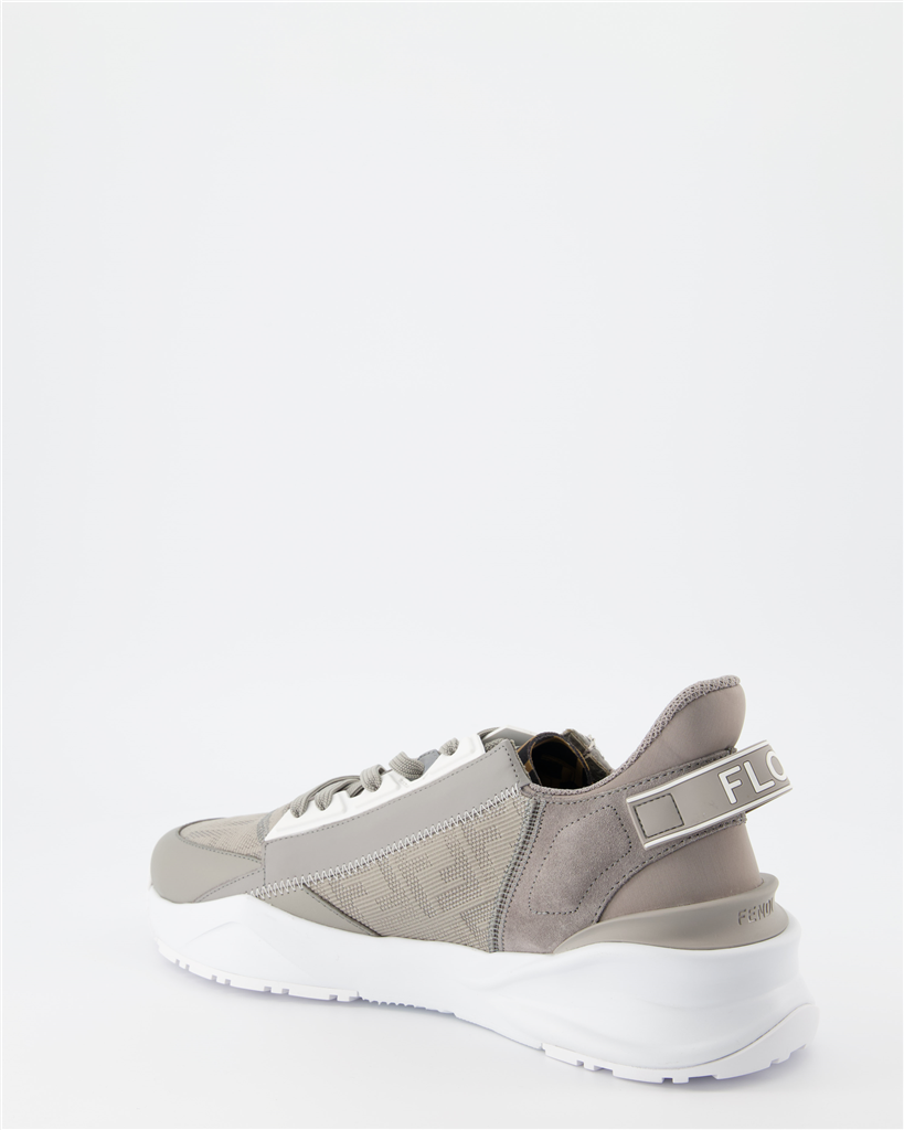 Chaussures de ville Baskets Fendi Flow Fendi Gris Homme