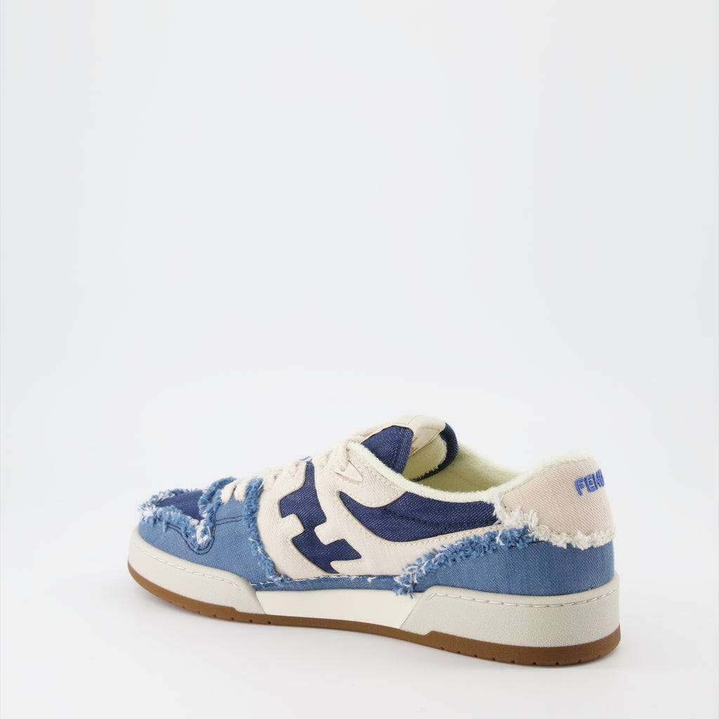 Baskets Baskets Fendi Match Fendi Bleu Homme