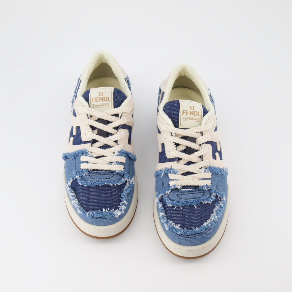 Baskets Baskets Fendi Match Fendi Bleu Homme