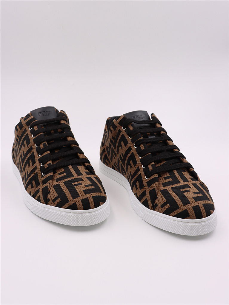 Baskets Baskets FF Fendi Marron Homme