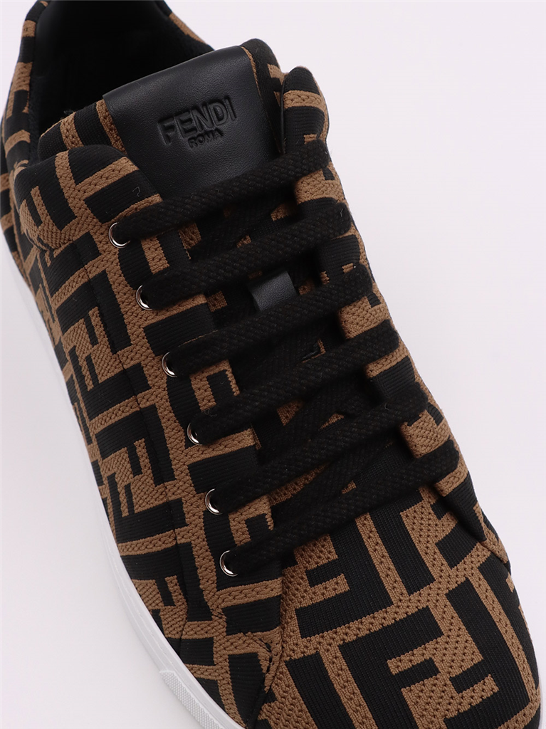 Baskets Baskets FF Fendi Marron Homme