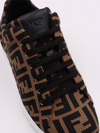 Baskets Baskets FF Fendi Marron Homme