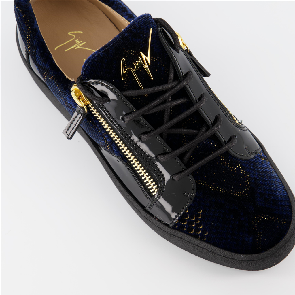 Baskets Baskets Frankie Giuseppe Zanotti Bleu Homme