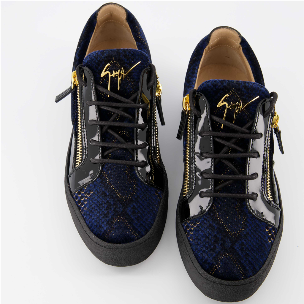 Baskets Baskets Frankie Giuseppe Zanotti Bleu Homme