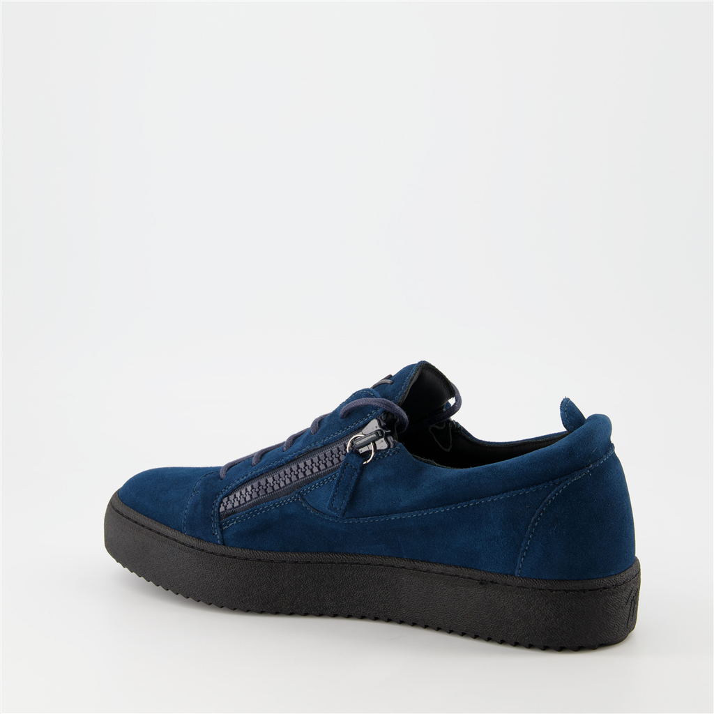 Baskets Baskets Frankie Giuseppe Zanotti Bleu Homme