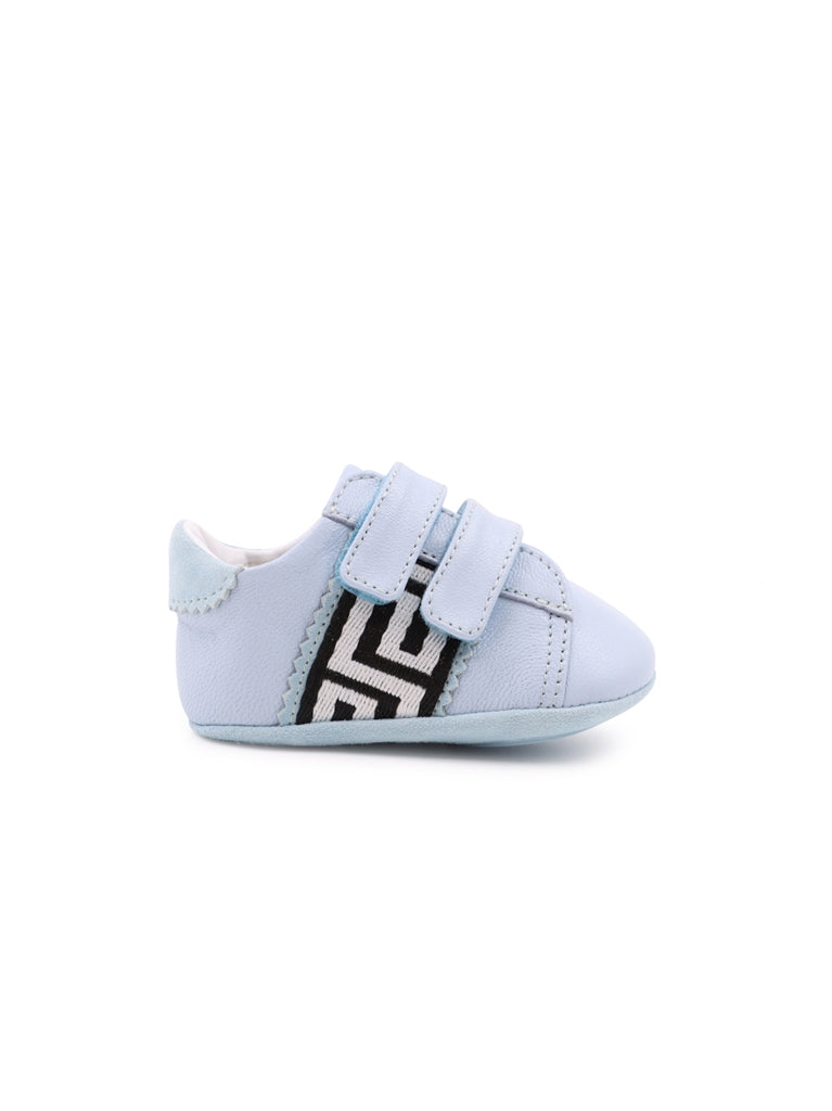 Chaussures Baskets Greca Versace Bleu Enfants