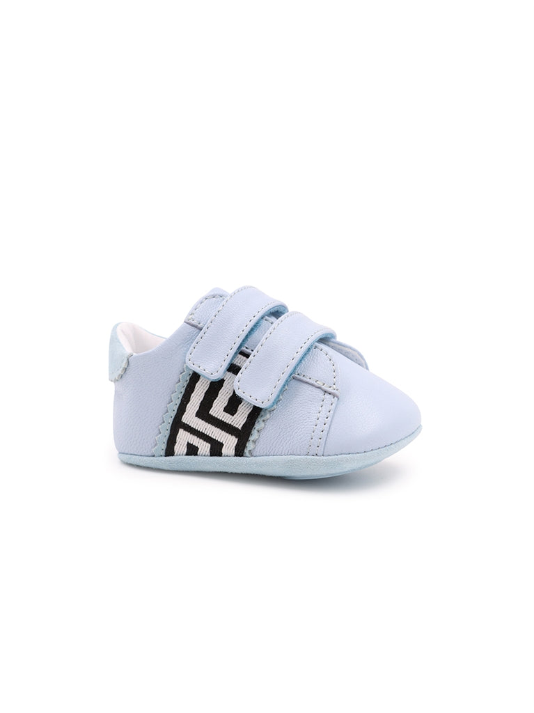 Chaussures Baskets Greca Versace Bleu Enfants