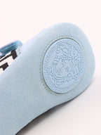 Chaussures Baskets Greca Versace Bleu Enfants