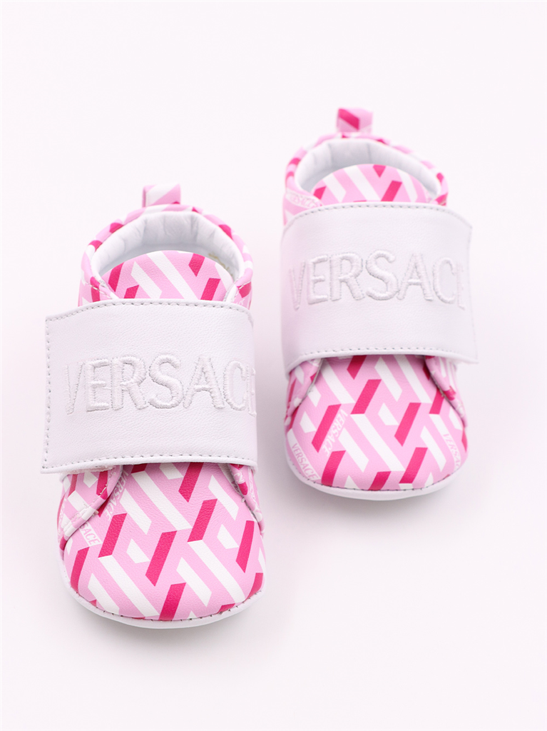 Chaussures Baskets La Greca Versace Rose Enfants