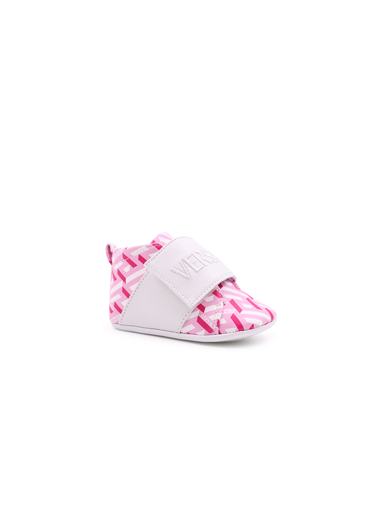 Chaussures Baskets La Greca Versace Rose Enfants