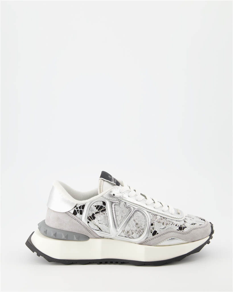 Baskets Baskets Lacerunner Valentino Garavani Argenté Femme