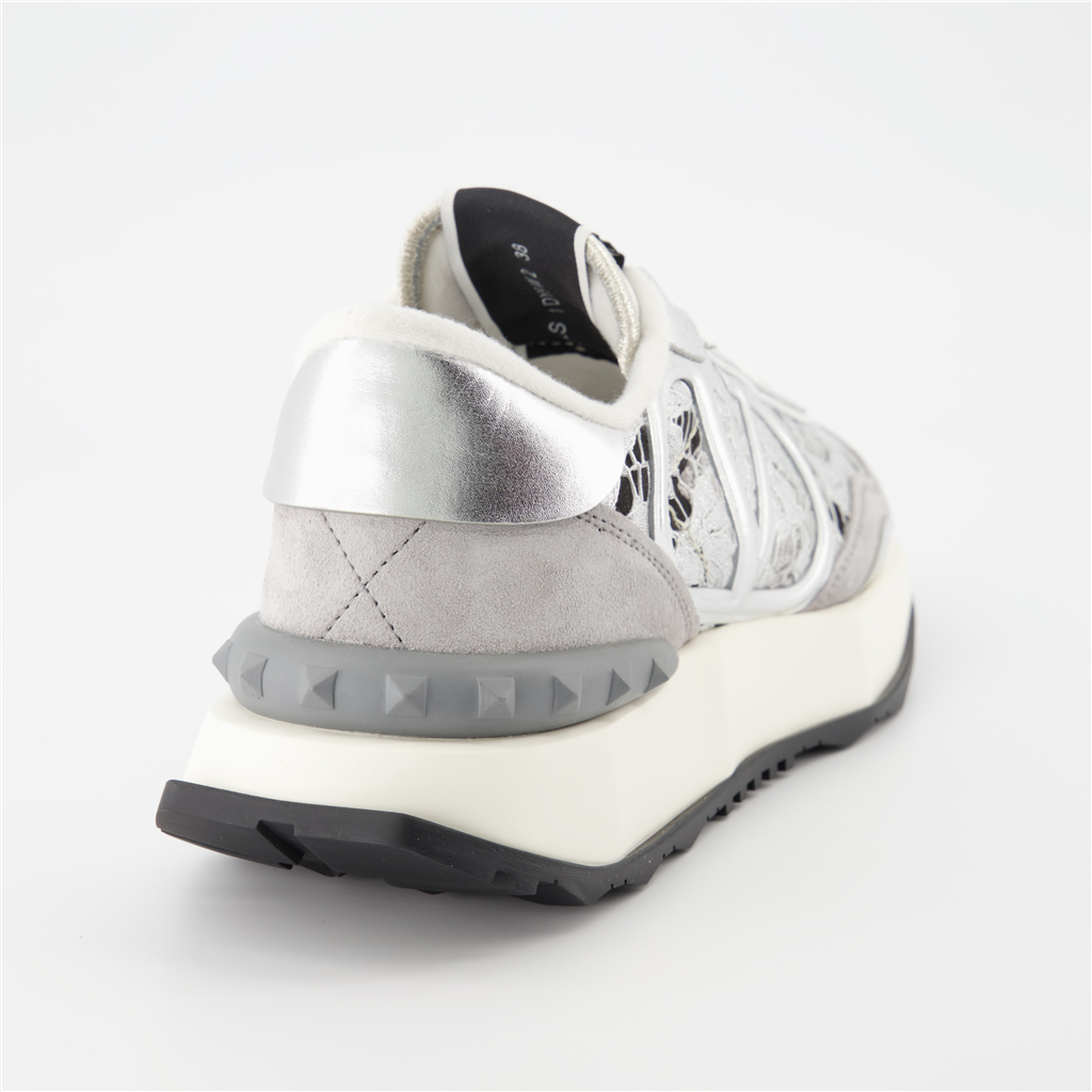 Baskets Baskets Lacerunner Valentino Garavani Argenté Femme