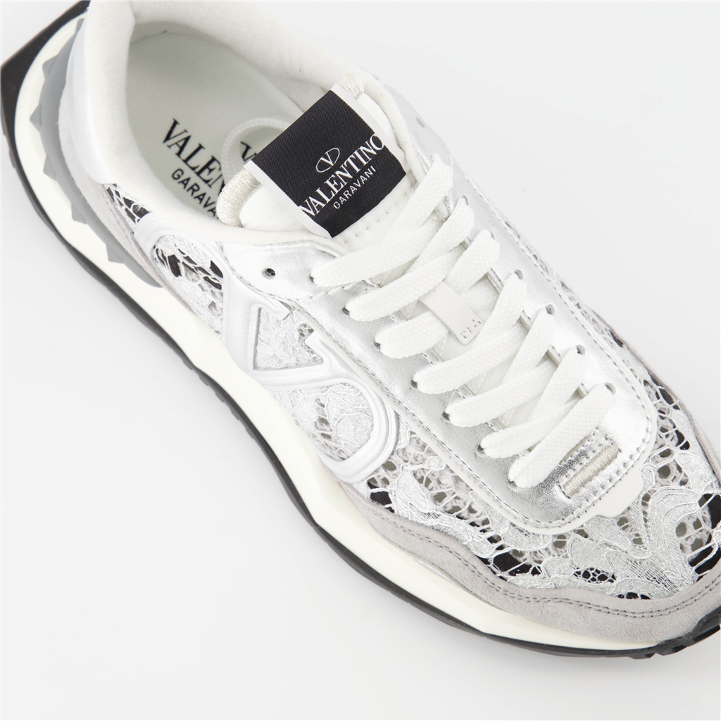 Baskets Baskets Lacerunner Valentino Garavani Argenté Femme