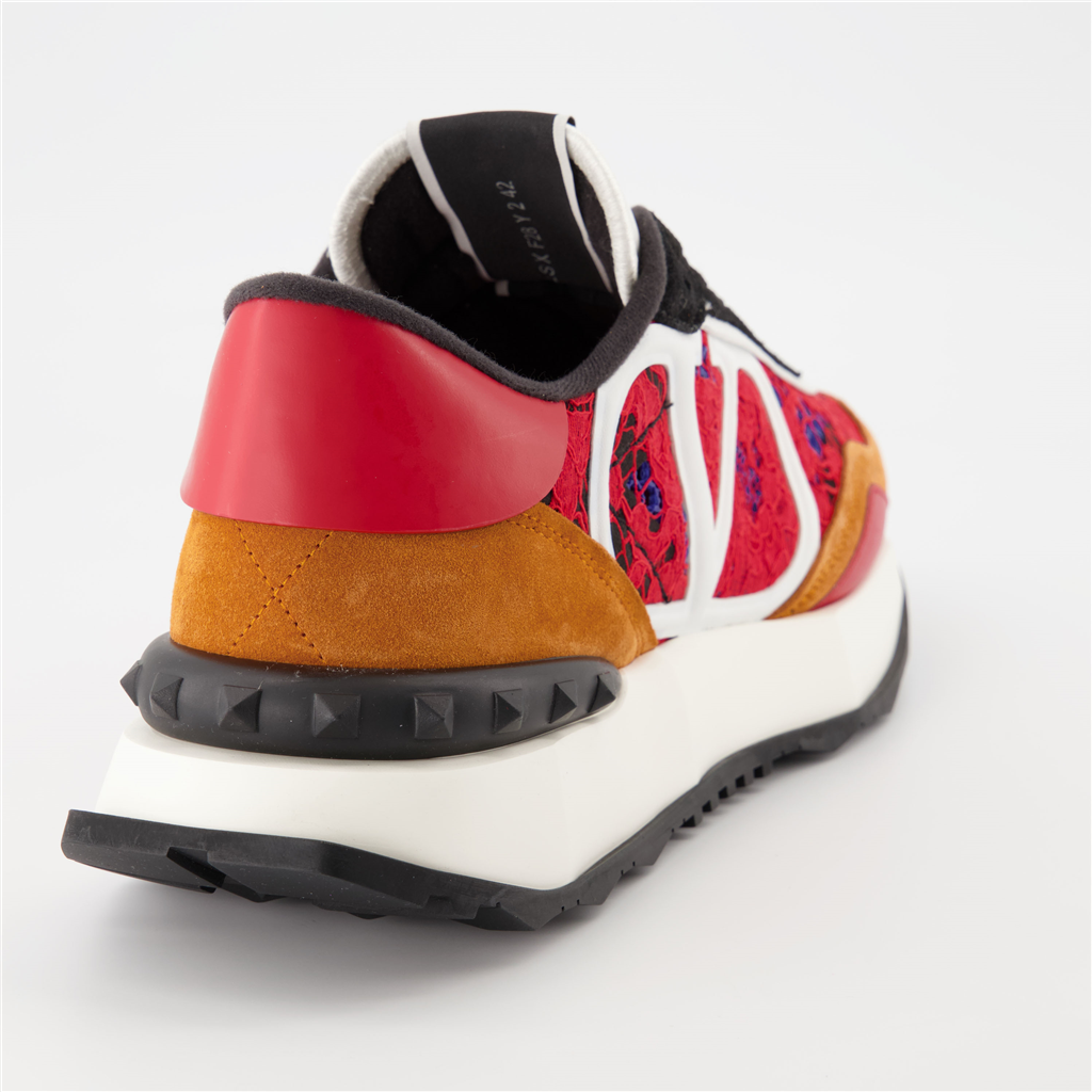 Chaussures de ville Baskets Lacerunner Valentino Garavani Rouge Homme