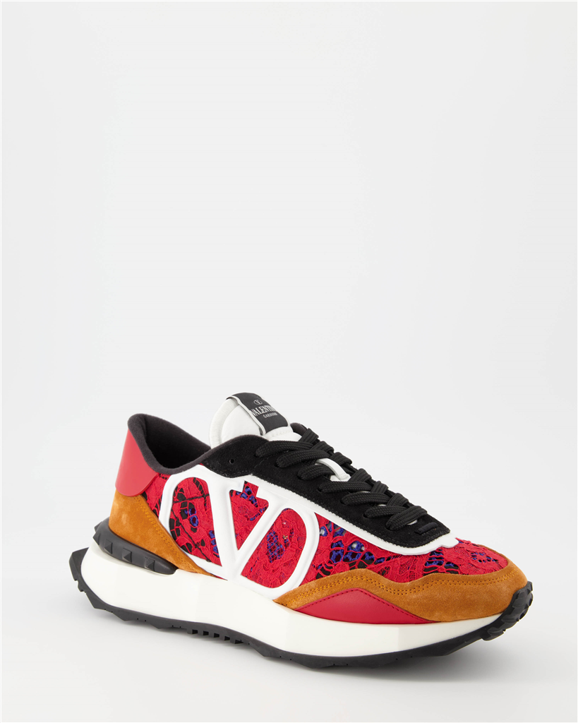 Chaussures de ville Baskets Lacerunner Valentino Garavani Rouge Homme