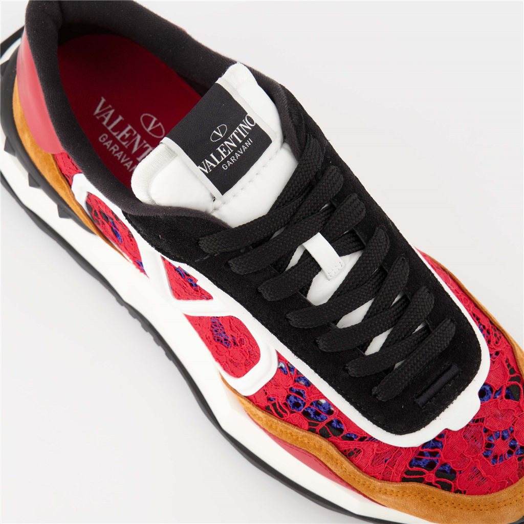 Chaussures de ville Baskets Lacerunner Valentino Garavani Rouge Homme