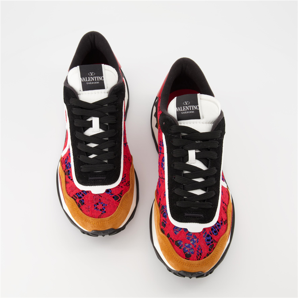 Chaussures de ville Baskets Lacerunner Valentino Garavani Rouge Homme