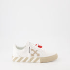 Baskets Low Vulcanized blanc beige