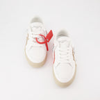 Baskets Low Vulcanized blanc beige