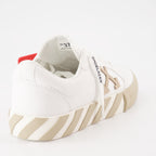 Baskets Low Vulcanized blanc beige