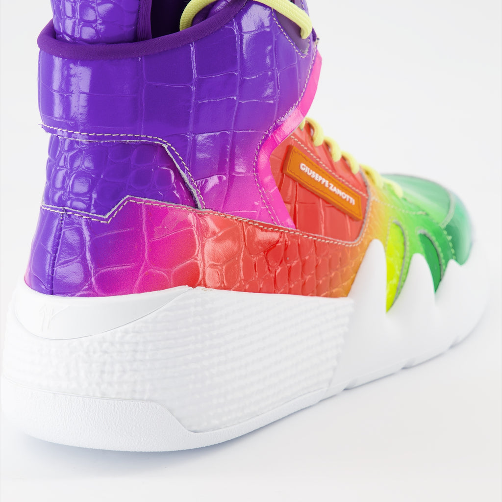 Sneakers Baskets Talon Rainbow Giuseppe Zanotti Multicolore Homme