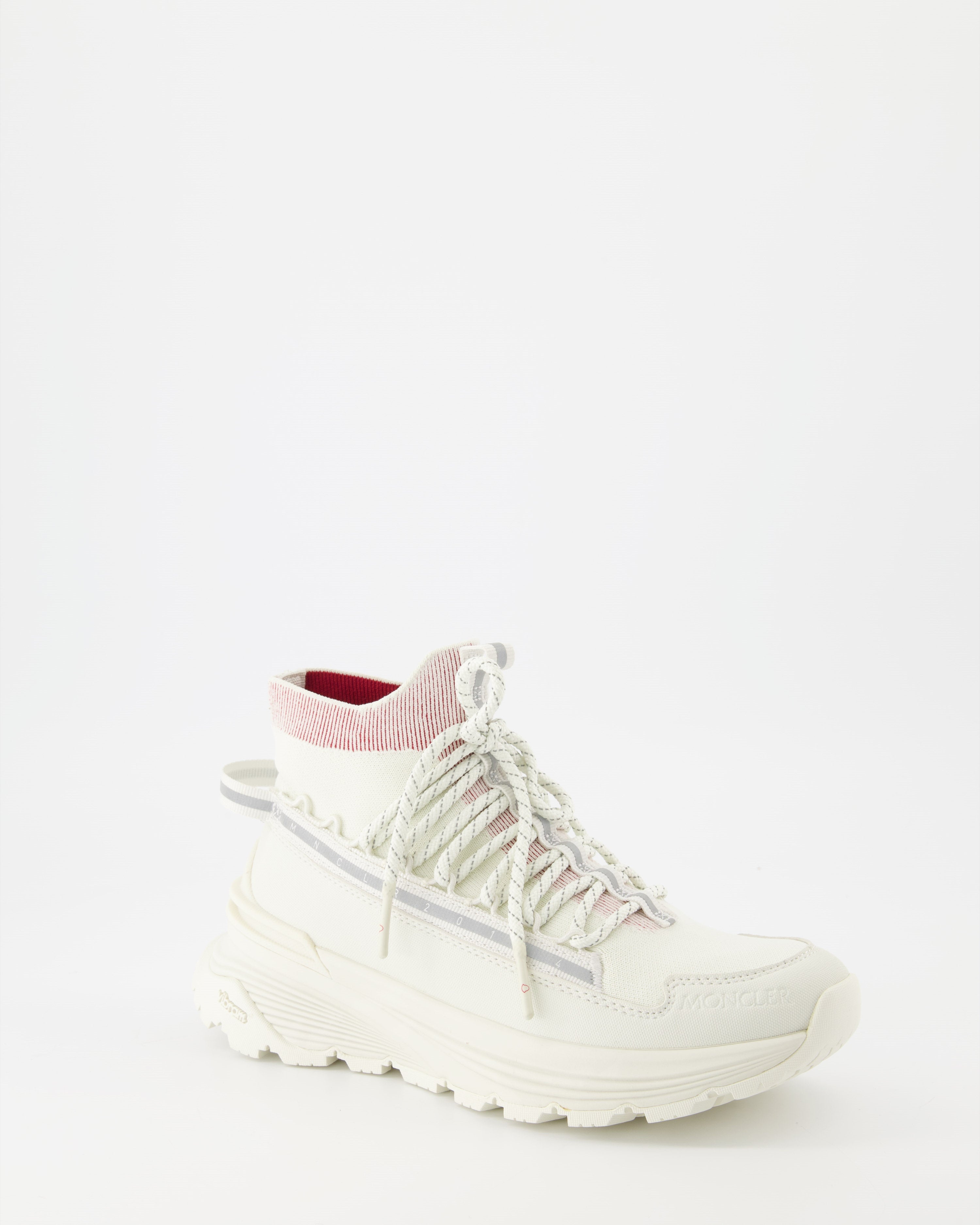 Baskets Baskets montants Monte runner Moncler Blanc Femme