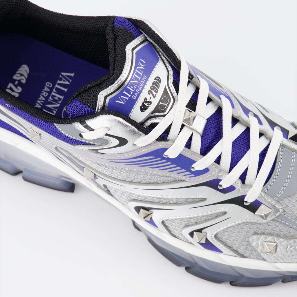 Baskets Baskets MS-296 Valentino Garavani Argenté Homme