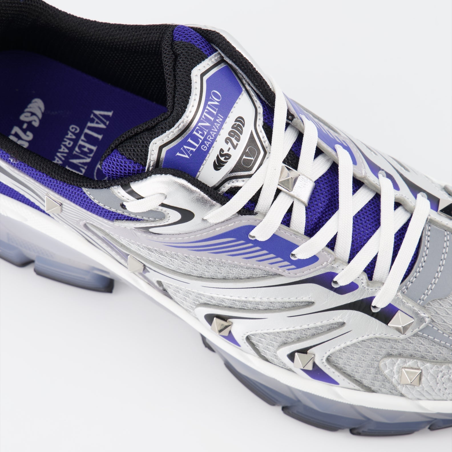 Baskets Baskets MS-296 Valentino Garavani Argenté Homme