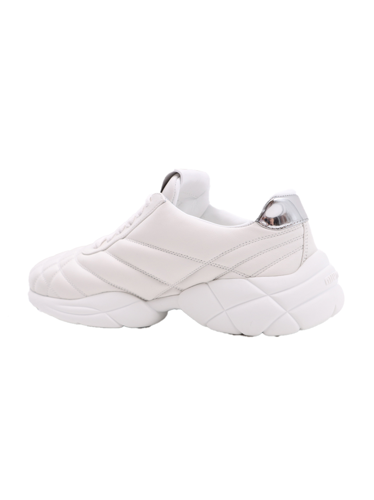 Baskets Baskets nappa Blanc Miu Miu Blanc Femme