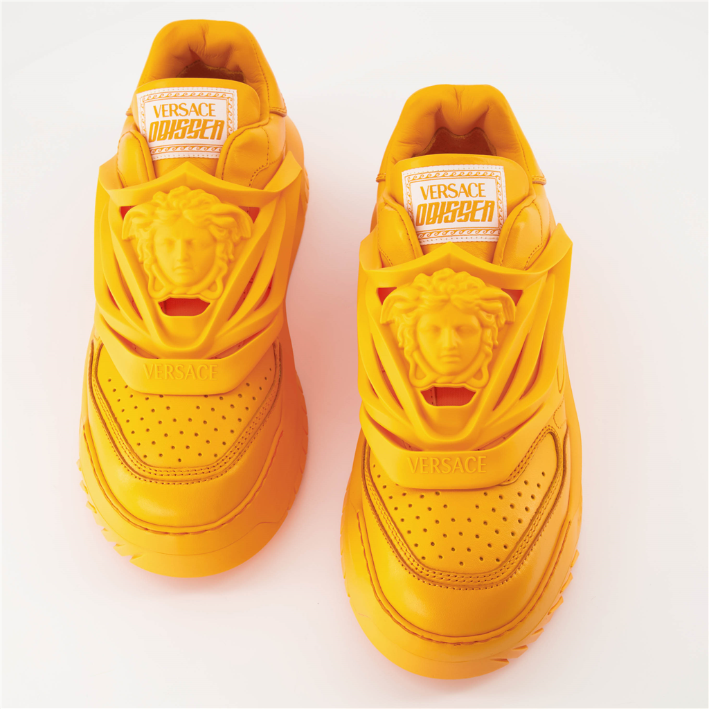 Baskets Baskets Odissea Versace Orange Homme