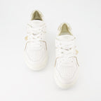 Baskets One Stud doré blanc