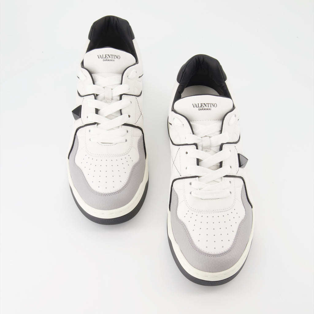 Baskets One Stud gris blanc