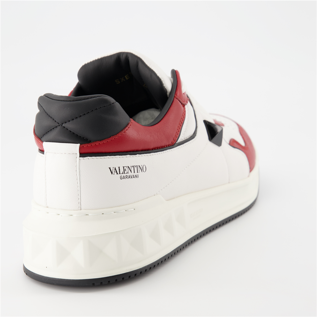 스니커즈 Baskets One Stud Valentino Garavani 빨간색 Homme
