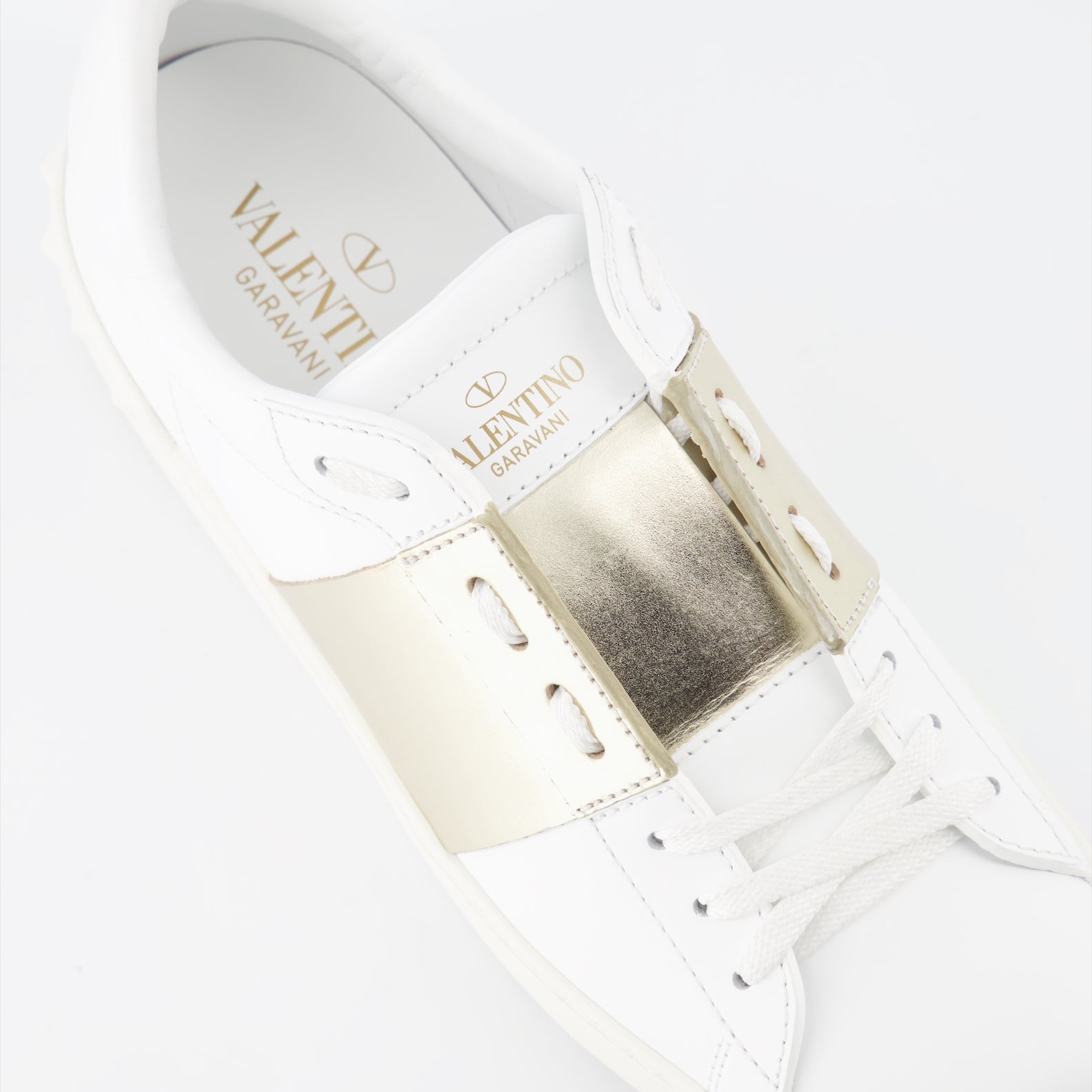 Sneakers Baskets Open Valentino Garavani Oro Femme