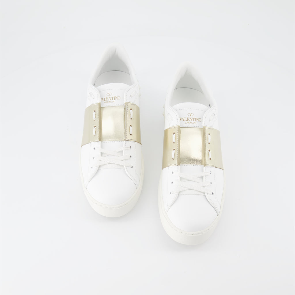 스니커즈 Baskets Open Valentino Garavani 금 Femme