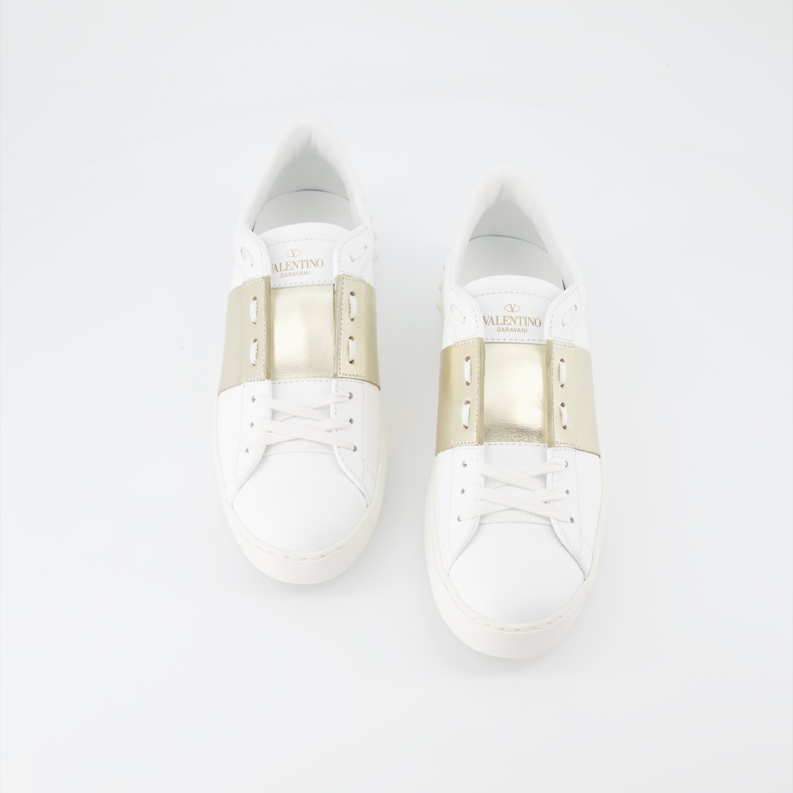 Sneakers Baskets Open Valentino Garavani Oro Femme