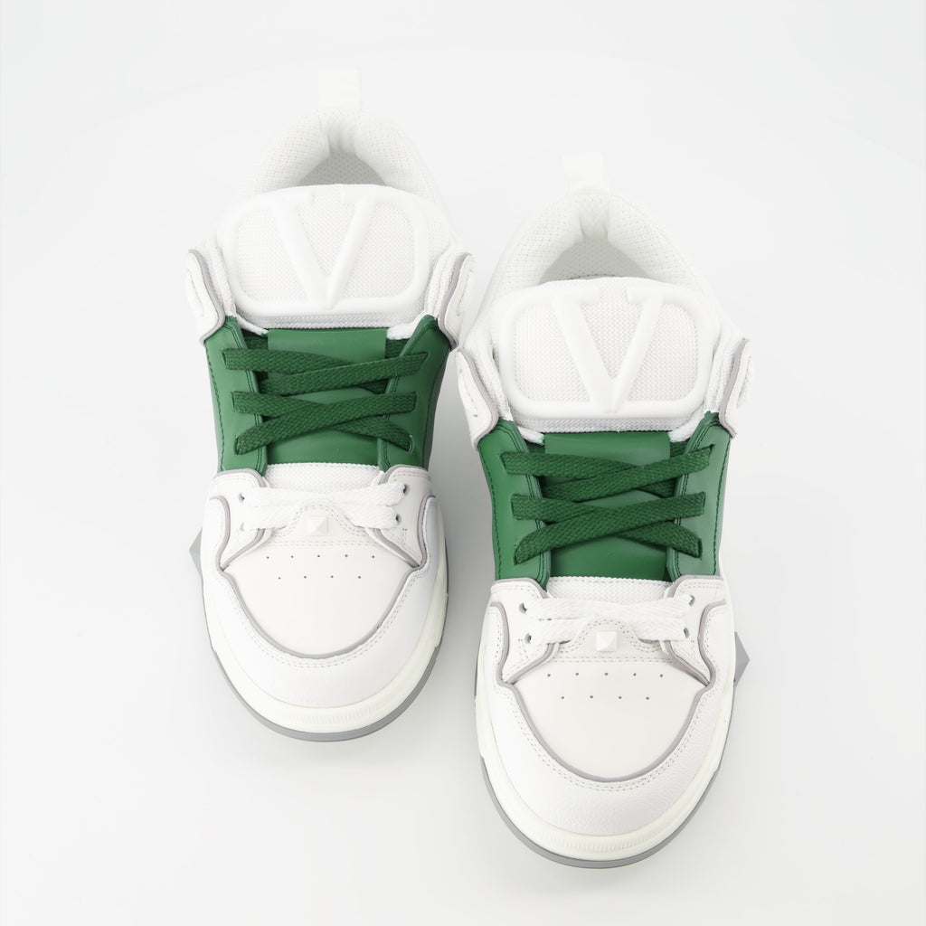 Sneakers Baskets Open Skate Valentino Garavani Verde Homme