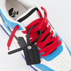 Baskets Out Of Office bleu rouge