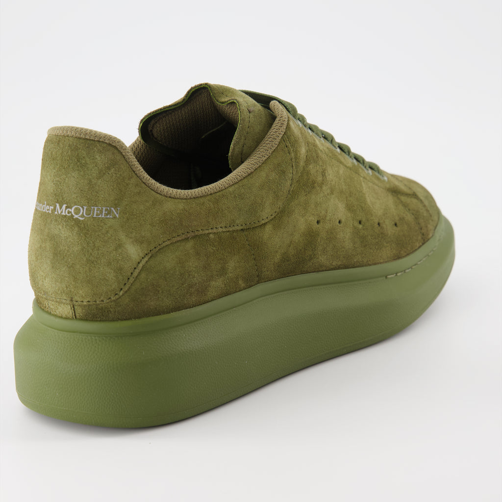 Baskets oversize en daim vert