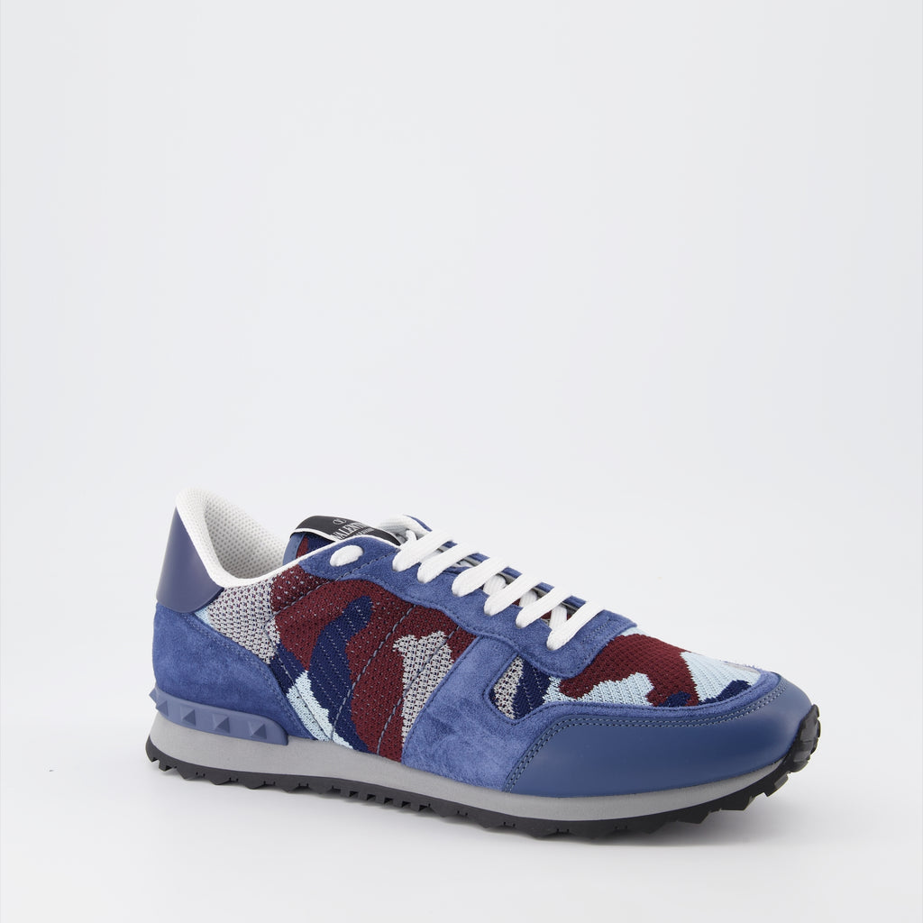 Baskets Baskets Rockrunner Valentino Garavani Bleu Homme