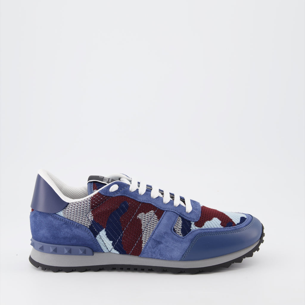 Baskets Baskets Rockrunner Valentino Garavani Bleu Homme